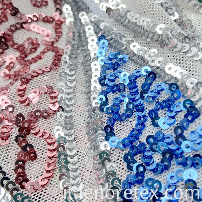Sequin Mesh Embroidery Fabric
